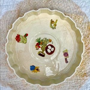 VTG 80s Quiche Pan Unique Home Display Decorative